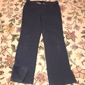 COPY - Blue Dot Low Rise Flare Leg Pants Blue